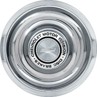 Chevrolet Stainless Steel Disc Brake Rally Wheel Cap - Single