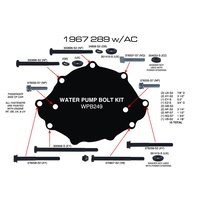 1967 Mustang Water Pump Bolts (289 with A/C)