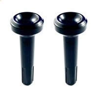 XC XD XE Falcon ZH ZJ ZK Fairlane P6 FC FD LTD Door Lock Knob - Black - Pair