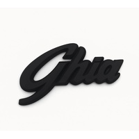 "GHIA" Script Boot / Tailgate Badge BLACK for Ford Falcon XD XE