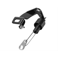 Lokar Hi-Tech Throttle - Kickdown Cable Bracket & Return Spring - Black