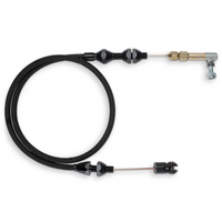 Lokar High Tech Universal Throttle Cable Black Stainless Braid 48" Long