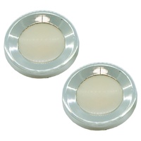 XW XY Falcon ZC ZD Fairlane Interior Pillar Light Lens & Bezel - Pair