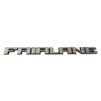 "FAIRLANE" Boot Badge SILVER BRUSHED for Ford ZJ ZK ZL