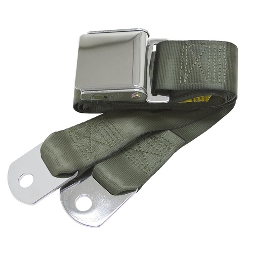 Universal Seat Belt with Chrome Aviation Style Buckle 60