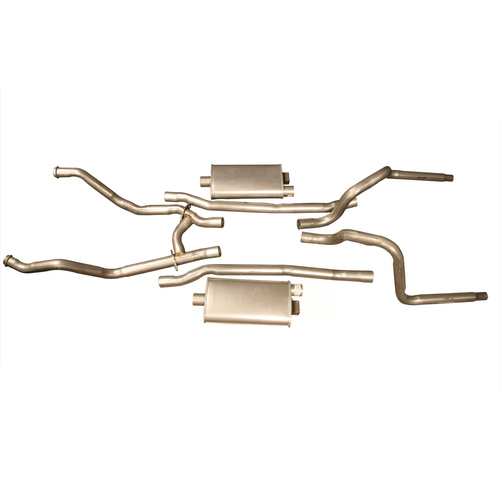1964 1966 Mustang "K" GT Exhaust System w/o Resonators 2"