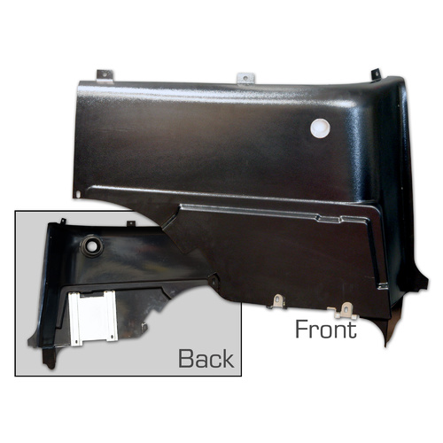 1965 - 1966 Mustang Interior Quarter Panels (Fastback, ABS includes steel reinforcement)