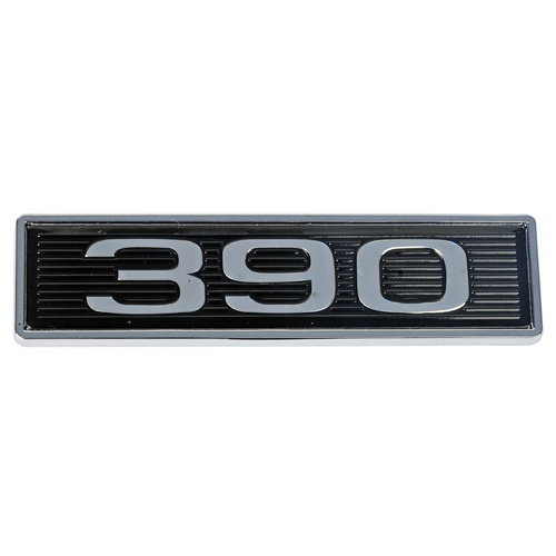 1969 Mustang "390" Hood Scoop Emblem Plastic Stick On