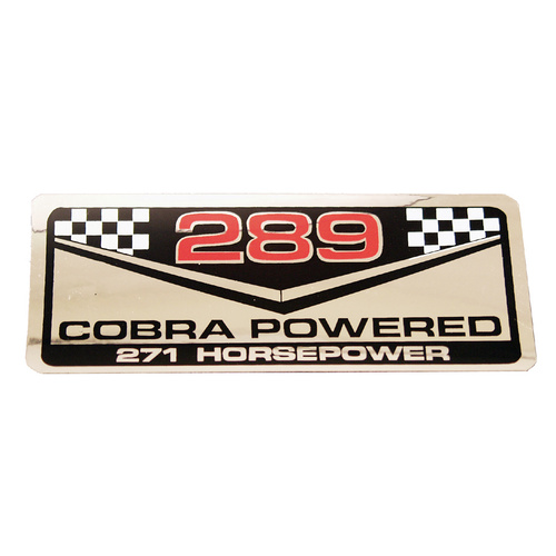 Ford 289 Cobra Valve Cover Decal