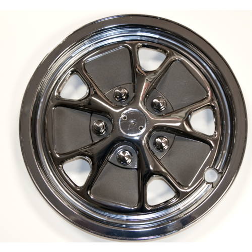 Scott Drake DRKC5ZZ1007HC Styled Steel Plastic Hub Caps (14” Diameter)