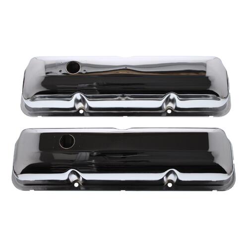 Scott Drake DRKC7ZZ6A582C Chrome Valve Covers (390, 427, 428)