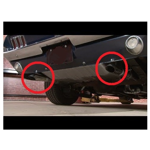 GT Exhaust Tips 1965 1966 Ford Mustang MaxFlow, Pair Automotive