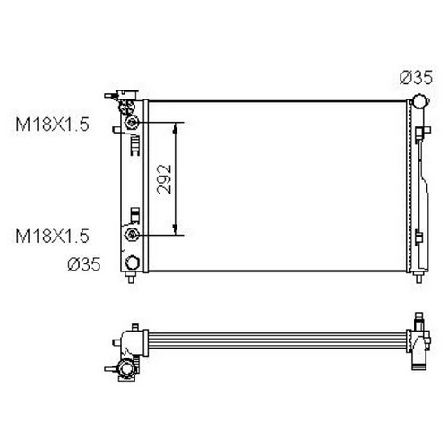 VY Holden Commodore Radiator V6 Auto